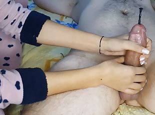 FEMDOM urethral SOUNDING SLAVE cock with 12 inch HUGE DILATOR, handjob, CBT, denial,RUINED ORGASM