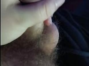 Quick solo male masturbating cumshot