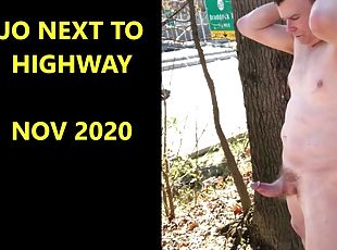 Naked Wank Off By The Highway 11-2020 