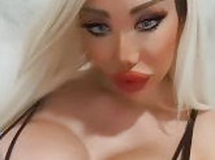 It’s me, Luxury Plastic Doll. I love showing off my big silicone tits and huge fake ass