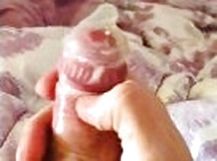 Huge Load of Cum Inside Condom! Solo Male Masturbation! ????????????????