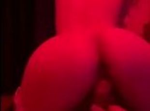 Natural TITS in Fishnet Stockings Rides Like a Slut [REVERSE COWGIRL, FOOTJOB]