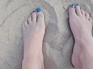 Playing With My Feet In The Sand