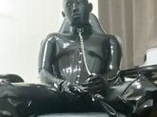 Onani, Bdsm, Fetish, Latex, Bondage, Støvler, Maske, Gummi