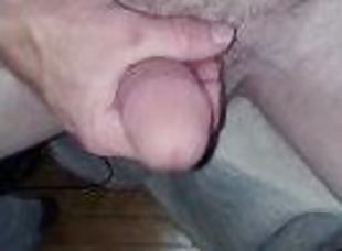 masturbation, amateur, ejaculation-sur-le-corps, énorme-bite, branlette, massage, point-de-vue, ejaculation, solo, bite