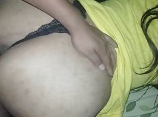 Cogiendo madura nalgona, mientras habla con su marido cornudo, infiel,