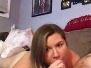 Horny wife loves sucking my cock