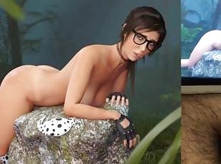 Lara Croft Outdoors Sex Cartoon