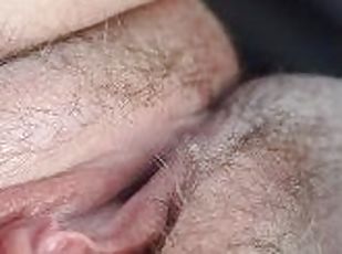 hårete, onani, orgasme, offentlig, pussy, squirt, amatør, creampie, pov, cum