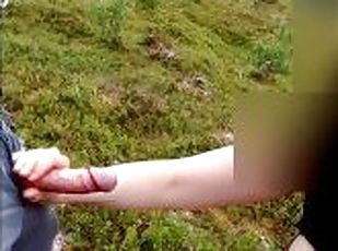 Public Handjob On A Hiking Trip