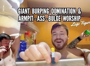 GIANT BURPING DOMINATION & ARMPIT- ASS - BULGE WORSHIP Lego Fiqure