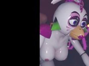 Pov glam rock Chica fucks in pussy and anal in her room after closing Fnaf porn part 2