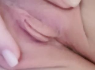 Tiny, shaved pussy orgasm with schoolgirl, found this on my step-sisters phone, must see!