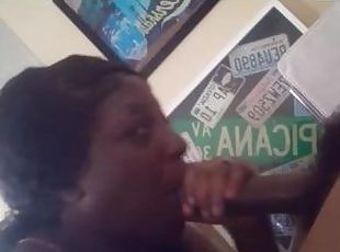 Ebony StepSister Gets Her Throat Fucked Hard